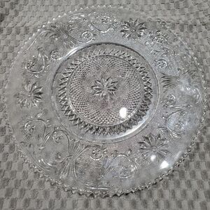 VINTAGE Duncan Miller Sandwich Glass Dinner Plate 9 3/4"